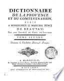 Dictionnaire De La Provence Et Du Comté-Venaissin
