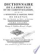 Dictionnaire de la Provence et du Comté-Venaissin: Vocabularie provençal - françois