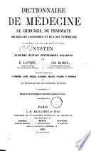 Dictionnaire de médecine, de chirurgie, de pharmacie, des sciences accessoires et de l'art vétérinaire