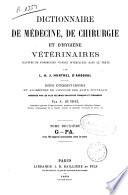 Dictionnaire de médecine, de chirurgie et d'hygiène vétérinaires