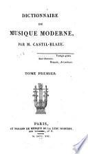 Dictionnaire de musique moderne