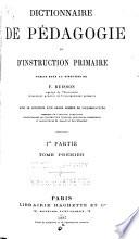Dictionnaire de pédagogie et d'instruction primaire