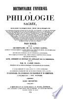 Dictionnaire de philologie sacrée