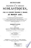Dictionnaire de philosophie et de theologie scholastiques