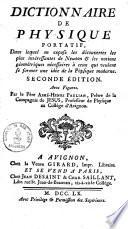 Dictionnaire de physique portatif