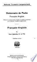 Dictionnaire de poche français-anglais