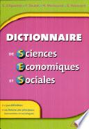 Livre Dictionnaire de sciences économiques et sociales