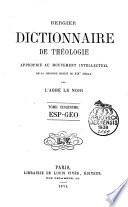 Dictionnaire de theologie