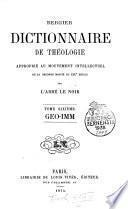 Dictionnaire de theologie