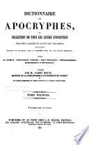 Dictionnaire des apocryphes