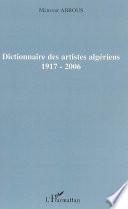 Dictionnaire des artistes algériens