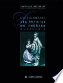 Dictionnaire des artistes du théâtre québécois