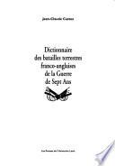 Dictionnaire des batailles terrestres franco-anglaises de la Guerre de Sept Ans