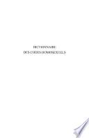 Dictionnaire des codes homosexuels (1ere partie)