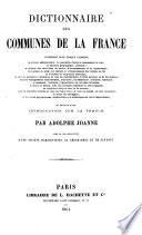 Dictionnaire des communes de la France ...