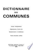Dictionnaire des communes
