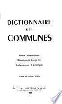 Dictionnaire des communes