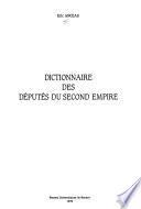 Dictionnaire des députés du Second Empire