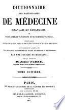 Dictionnaire des dictionnaire de médecine français & étrangers