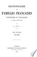 Dictionnaire des familles françaises anciennes ou notables à la fin du XIXe siècle: Bas-Blo