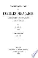 Dictionnaire des familles françaises anciennes ou notables à la fin du XIXe siècle: Blo-Bre