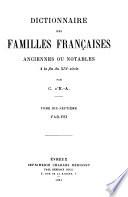 Dictionnaire des familles françaises anciennes ou notables à la fin du XIXe siècle: Fab-For