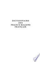 Dictionnaire des francs-maçons français