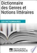 Dictionnaire des Genres et Notions littéraires
