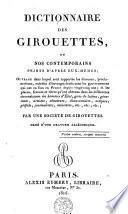 Dictionnaire des girouettes, ou, Nos contemporains peints d'après eux-mêmes
