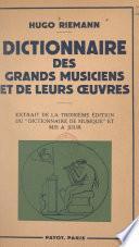 Dictionnaire des grands musiciens et de leurs œuvres