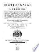 DICTIONNAIRE DES JARDINIERS