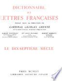 Dictionnaire des lettres françaises: Le seizième siècle