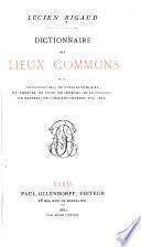 Dictionnaire des lieux communs de la conversation