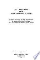 Dictionnaire des littératures suisses