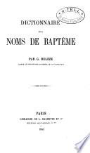 Dictionnaire des noms de baptême
