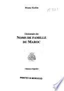 Dictionnaire des noms de famille du Maroc