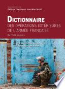 Dictionnaire des opérations extérieures de l'armée française