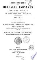 Dictionnaire des ouvrages anonymes