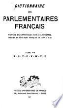 Dictionnaire des parlementaires français