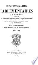 Dictionnaire des parlementaires français