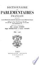 Dictionnaire des parlementaires français