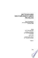 Dictionnaire des parlementaires français