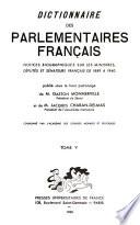 Dictionnaire des parlementaires français