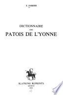 Dictionnaire des patois de l'Yonne