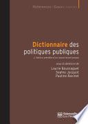 Dictionnaire des politiques publiques
