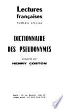 Dictionnaire des pseudonymes