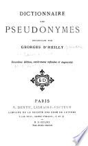 Dictionnaire des pseudonymes