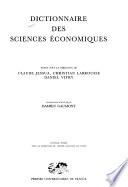 Dictionnaire des sciences économiques