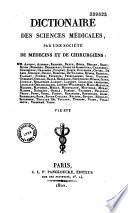 Dictionnaire des sciences médicales