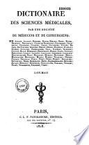 Dictionnaire des sciences médicales